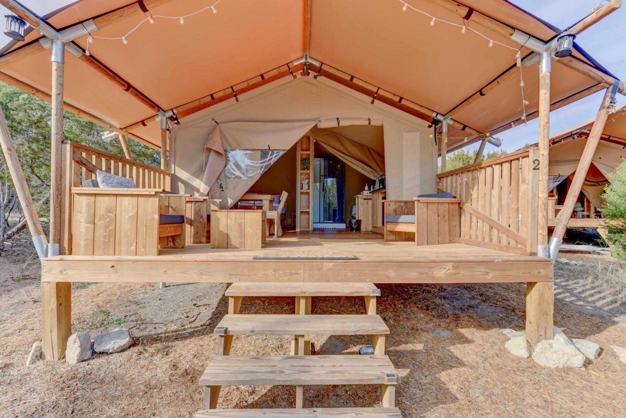 12 Fires Luxury Glamping With Heating #2 Hotell Johnson City Exteriör bild